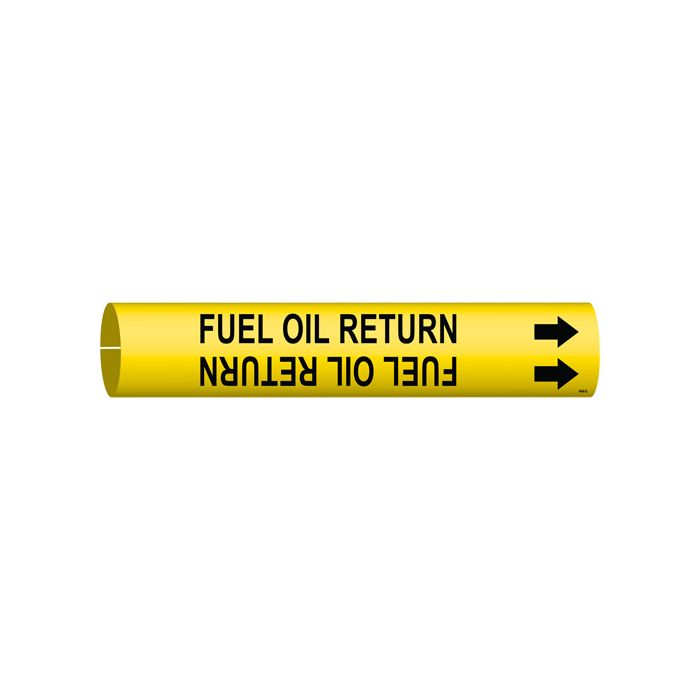 "Fuel Oil Return" Pipe Marker