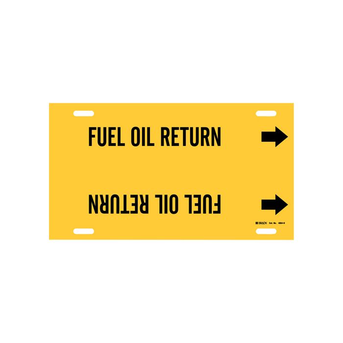 "Fuel Oil Return" Pipe Marker