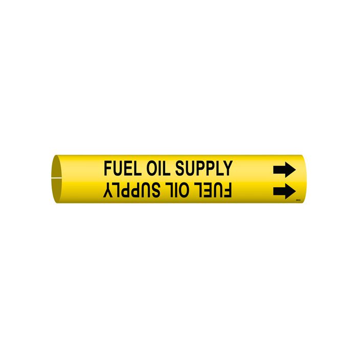 "Fuel Oil Supply" Pipe Marker