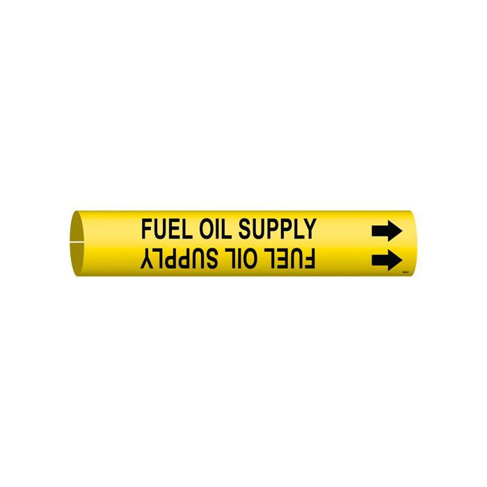 "Fuel Oil Supply" Pipe Marker