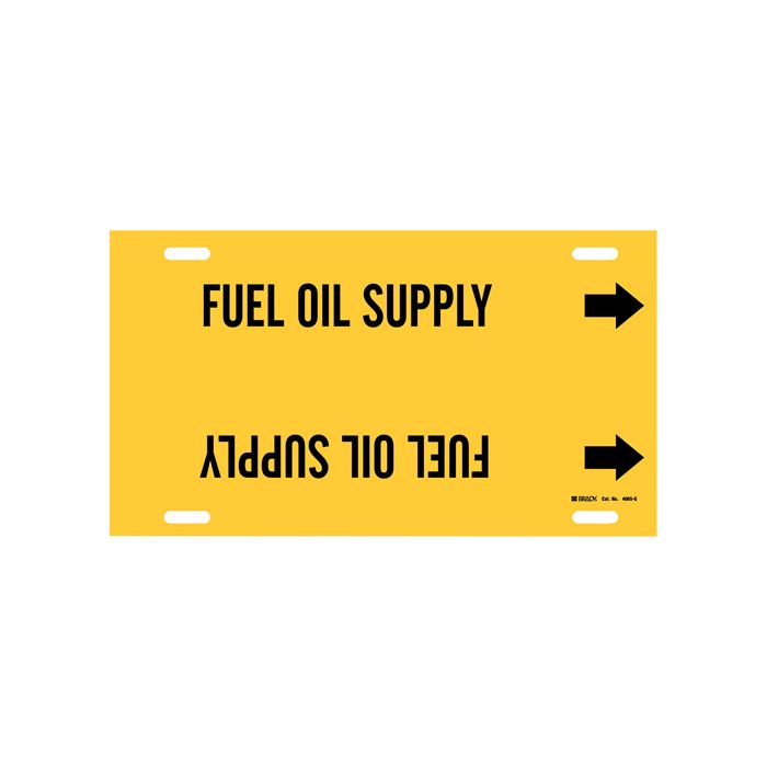 "Fuel Oil Supply" Pipe Marker