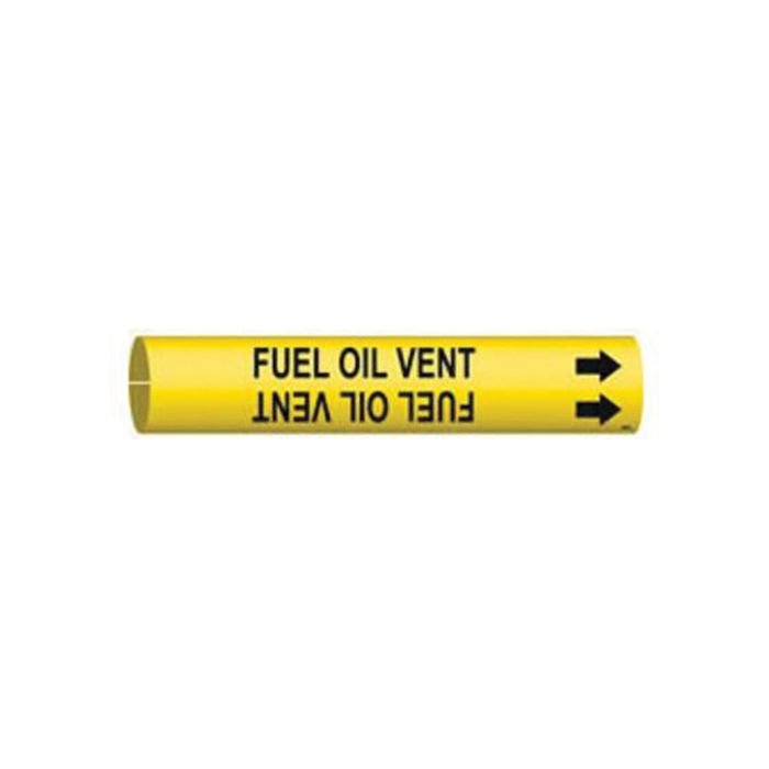 "Fuel Oil Vent" Pipe Marker