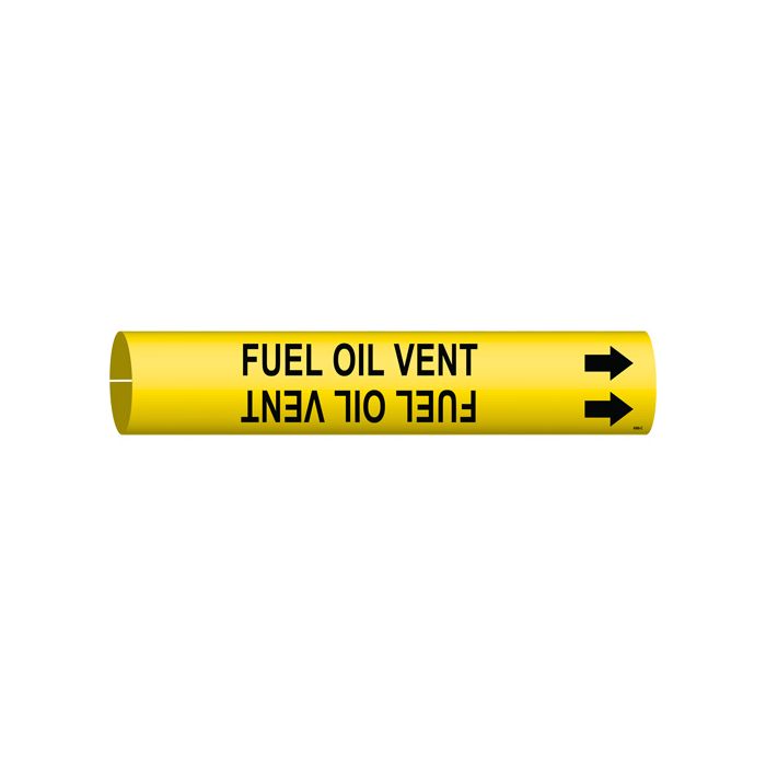 "Fuel Oil Vent" Pipe Marker