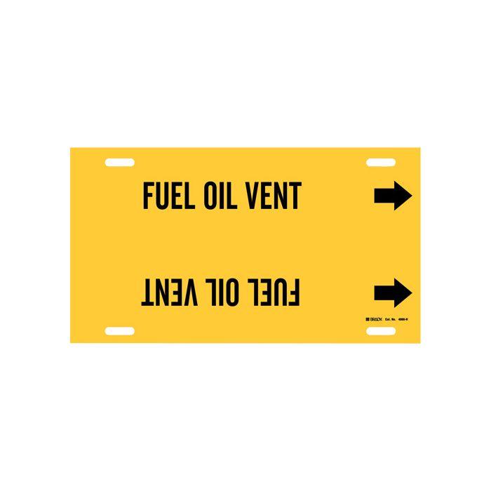 "Fuel Oil Vent" Pipe Marker