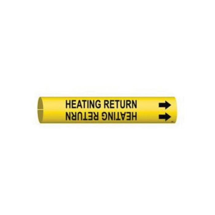 "Heating Return" Pipe Marker