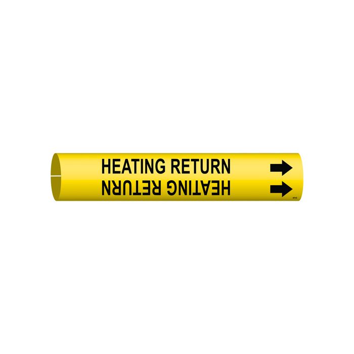 "Heating Return" Pipe Marker