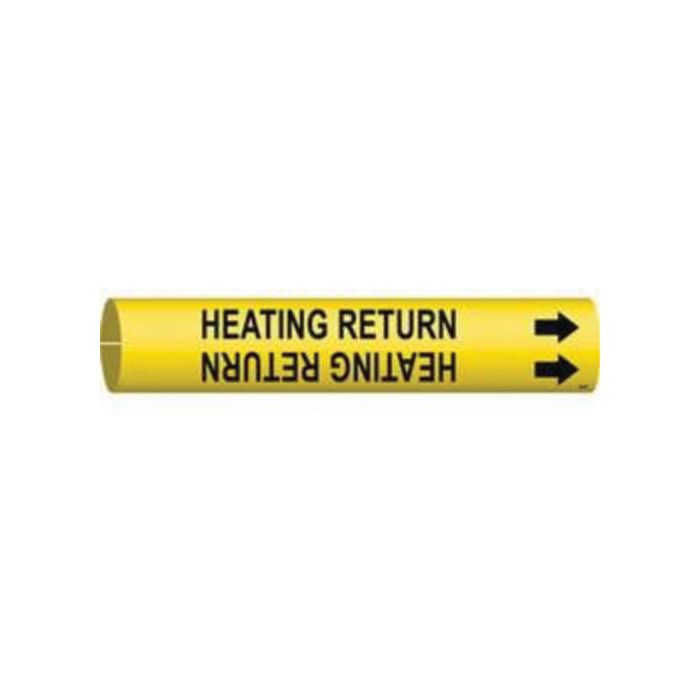 "Heating Return" Pipe Marker