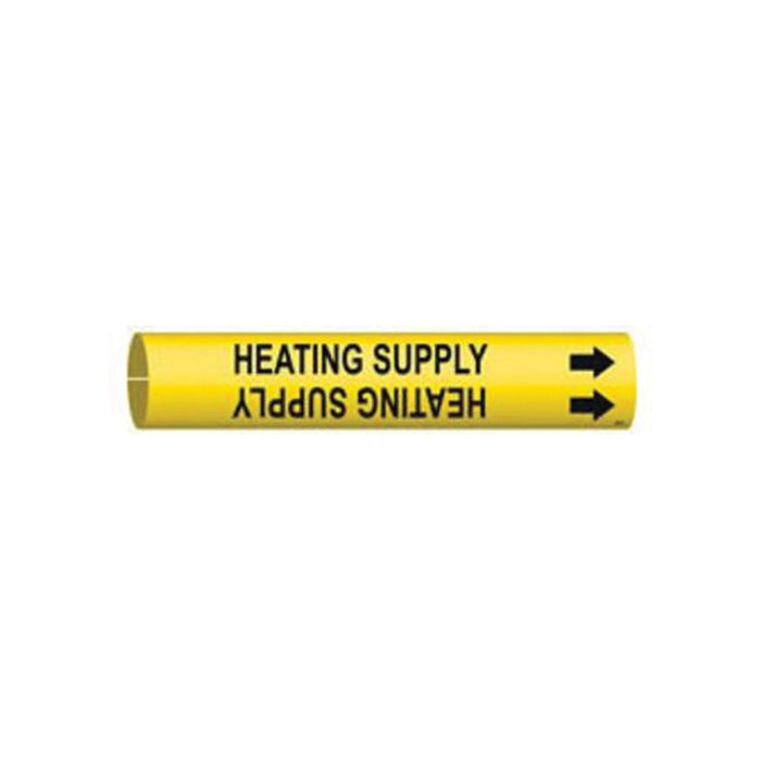 "Heating Supply" Pipe Marker