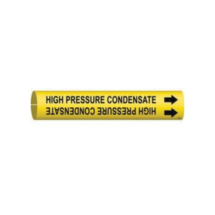 "High Pressure Condensate" Pipe Marker