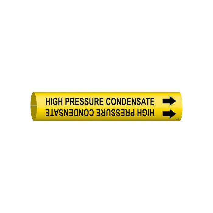 "High Pressure Condensate" Pipe Marker