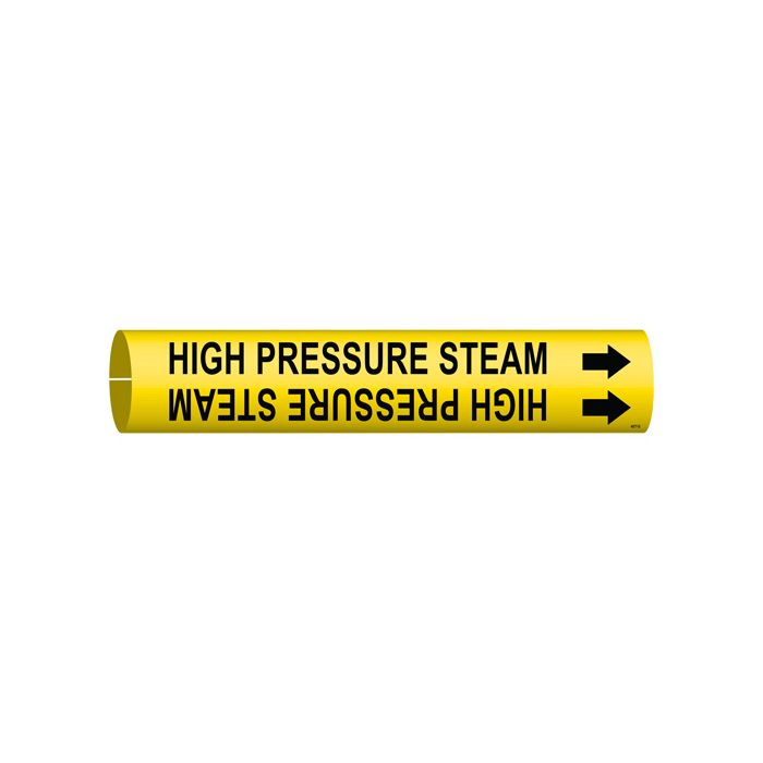 "High Pressure Steam" Pipe Marker