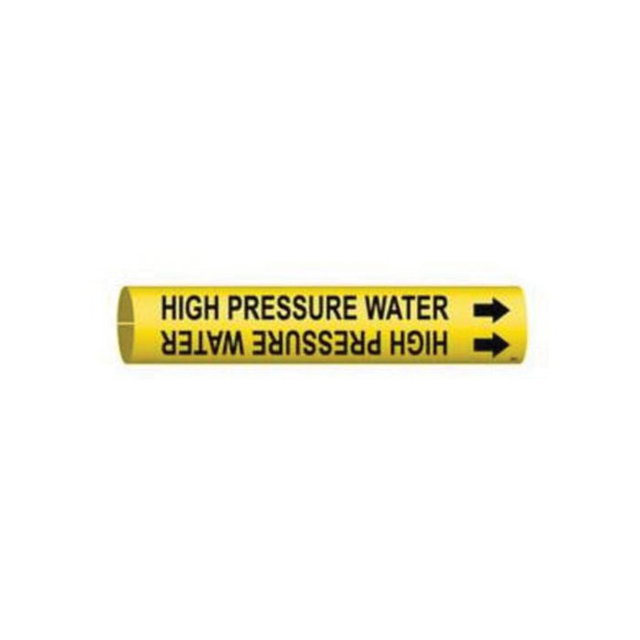 "High Pressure Water" Pipe Marker
