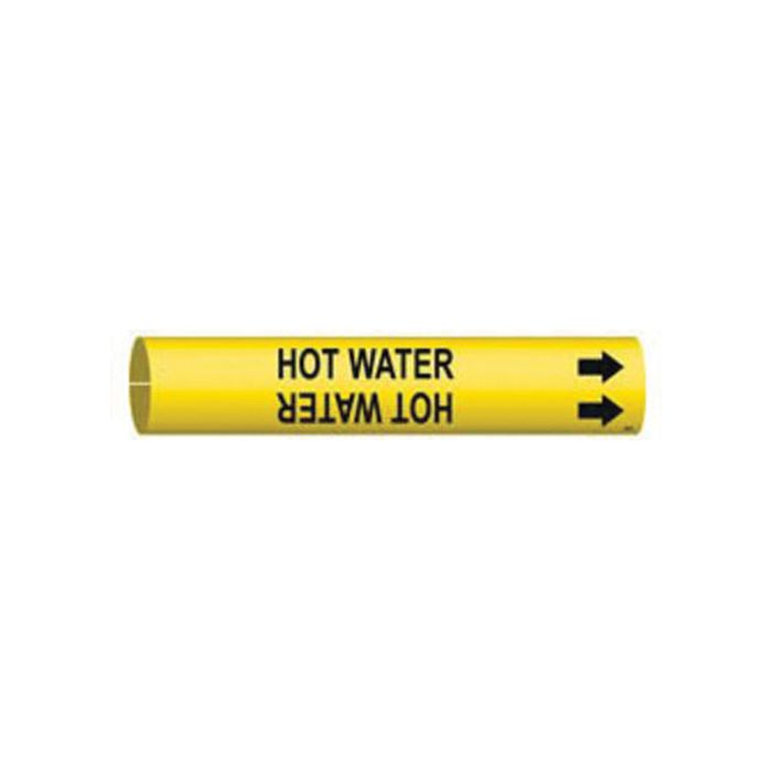 "Hot Water" Pipe Marker