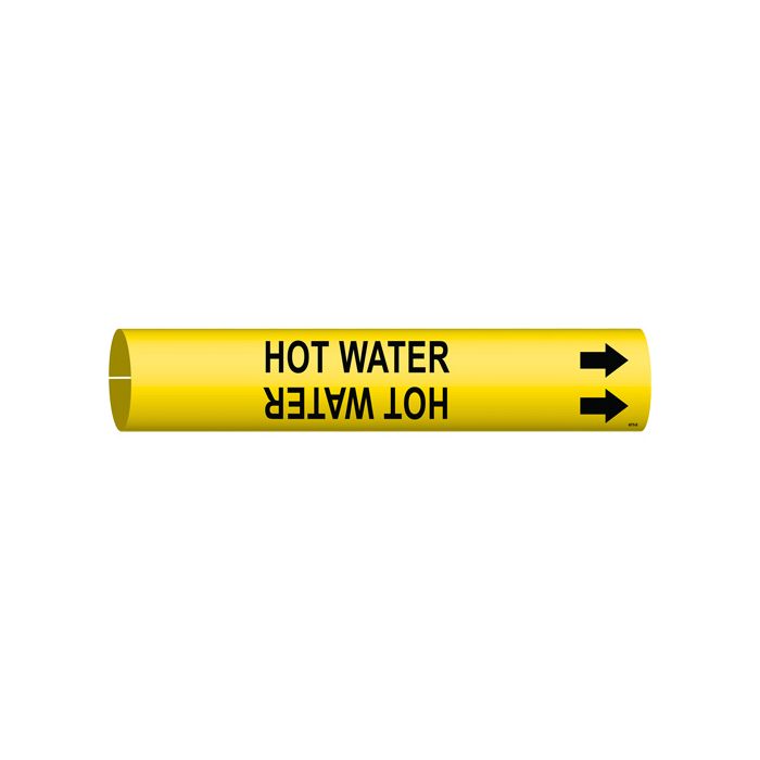 "Hot Water" Pipe Marker