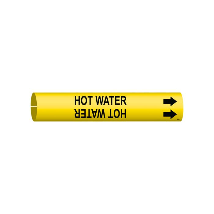 "Hot Water" Pipe Marker