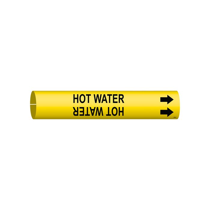 "Hot Water" Pipe Marker
