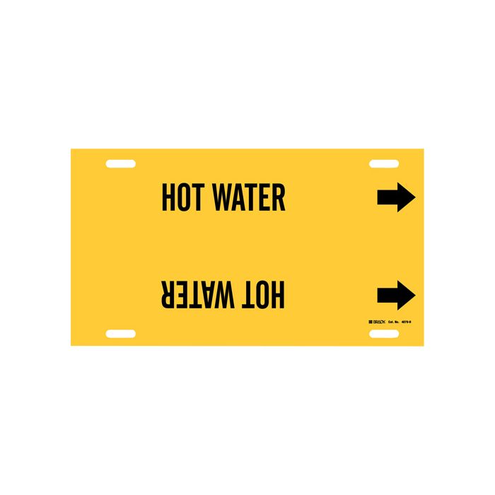 "Hot Water" Pipe Marker