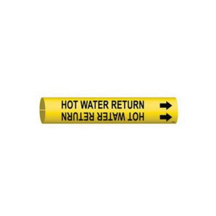 "High Pressure Return" Pipe Marker