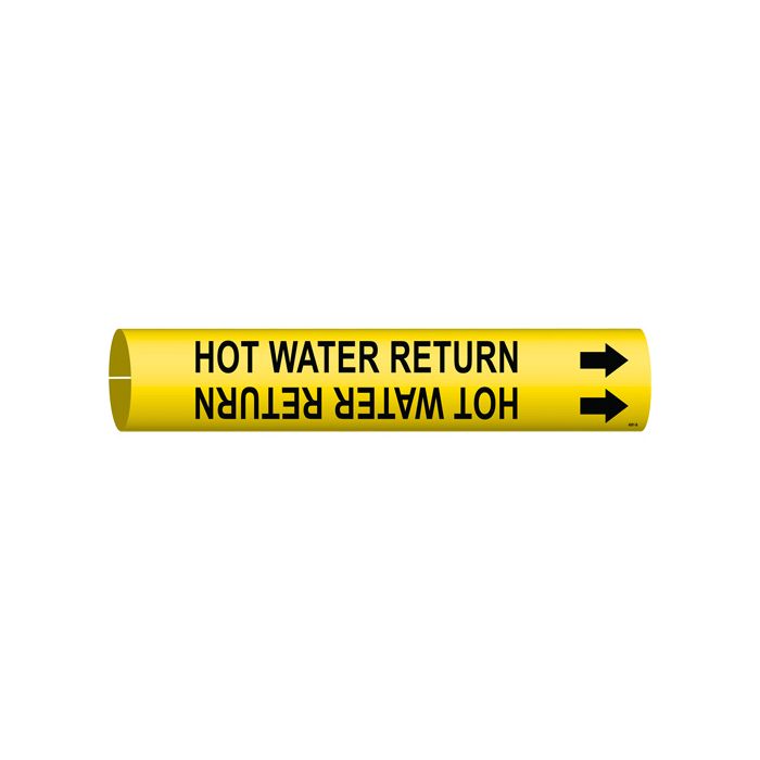 "High Pressure Return" Pipe Marker