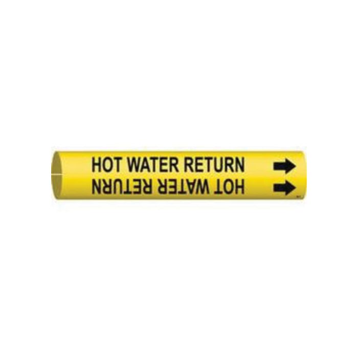 "High Pressure Return" Pipe Marker