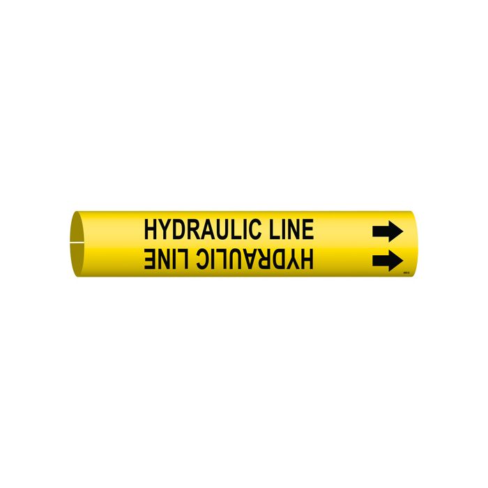 "Hydraulic Line" Pipe Marker