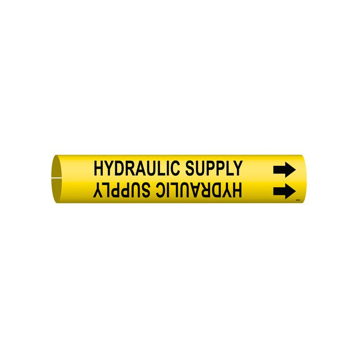 "Hydraulic Supply" Pipe Marker