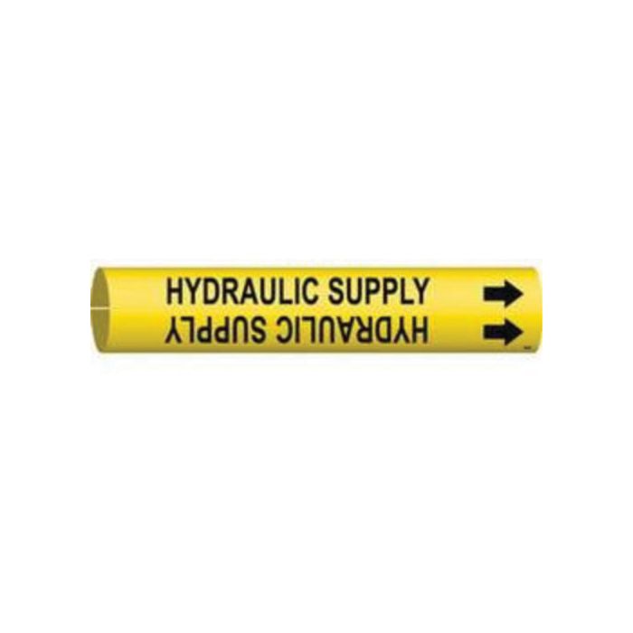"Hydraulic Supply" Pipe Marker
