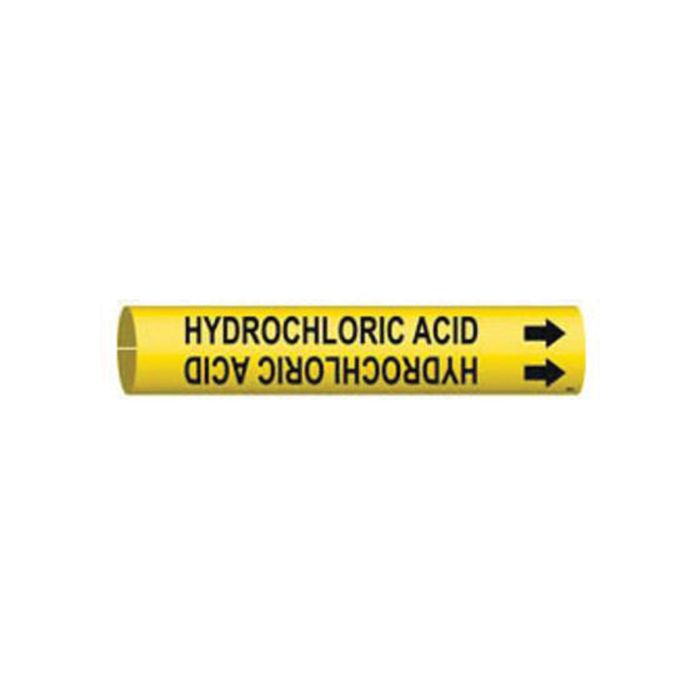 "Hydrochloric Acid" Pipe Marker