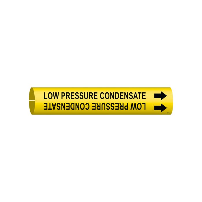 "Low Pressure Condensate" Pipe Marker