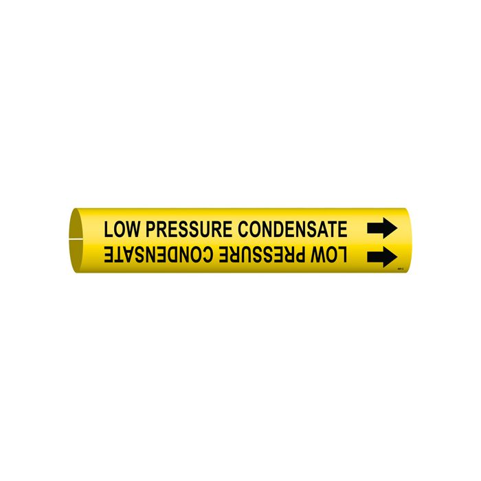 "Low Pressure Condensate" Pipe Marker