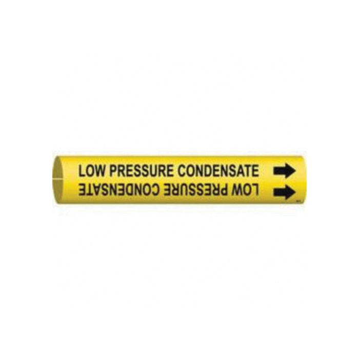 "Low Pressure Condensate" Pipe Marker