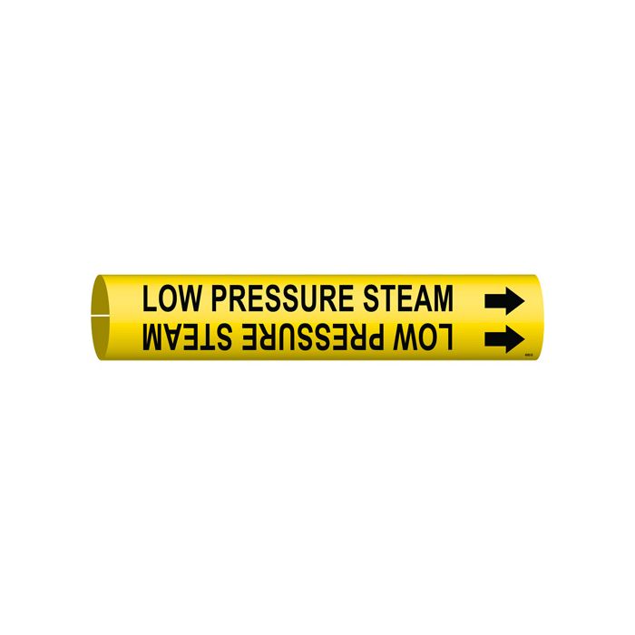 "Low Pressure Steam" Pipe Marker