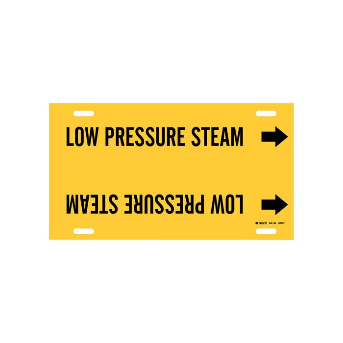 "Low Pressure Steam" Pipe Marker