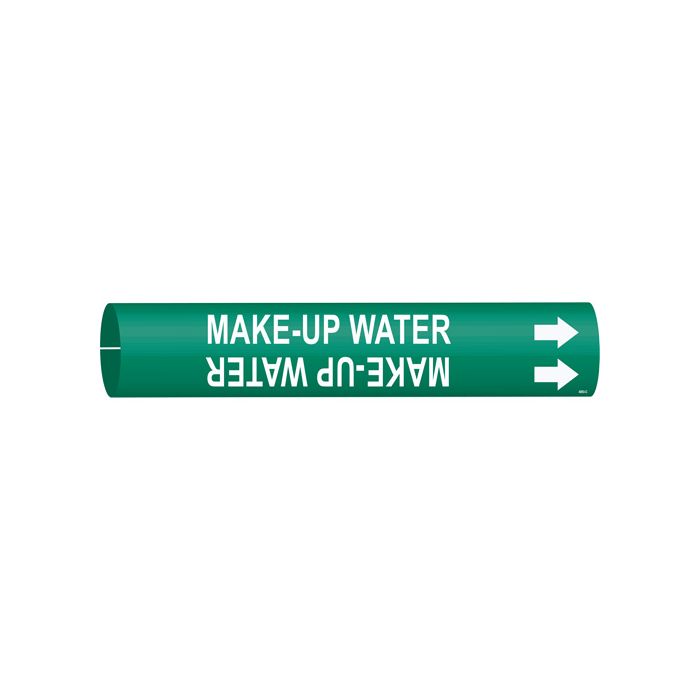 "Make-Up Water" Pipe Marker