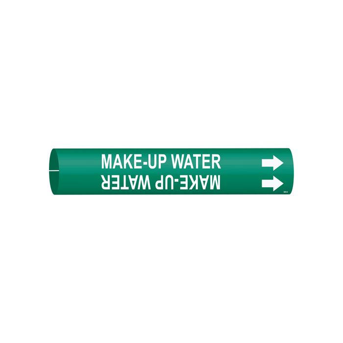 "Make-Up Water" Pipe Marker