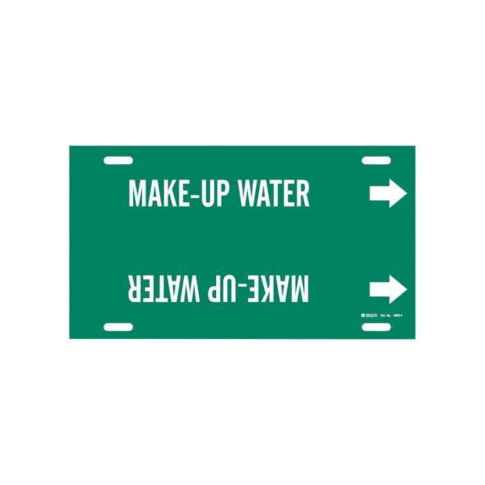 "Make-Up Water" Pipe Marker