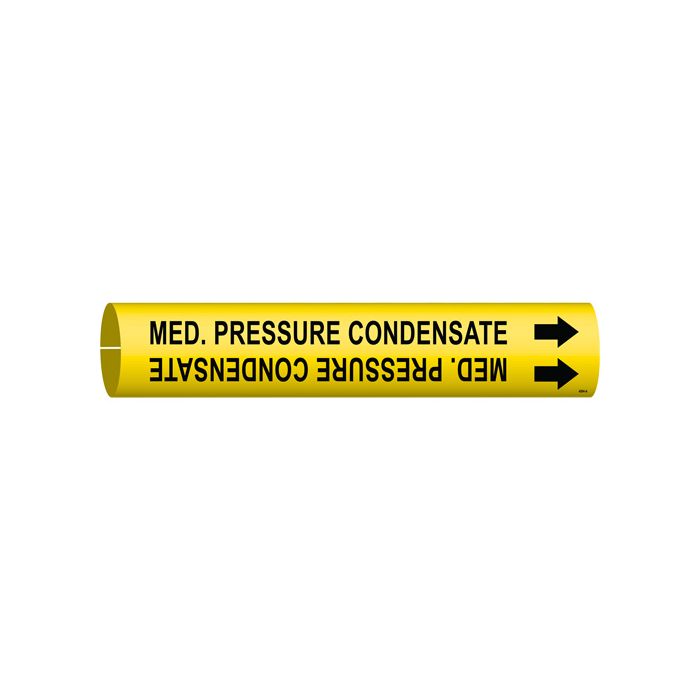 "Med. Pressure Condensate" Pipe Marker