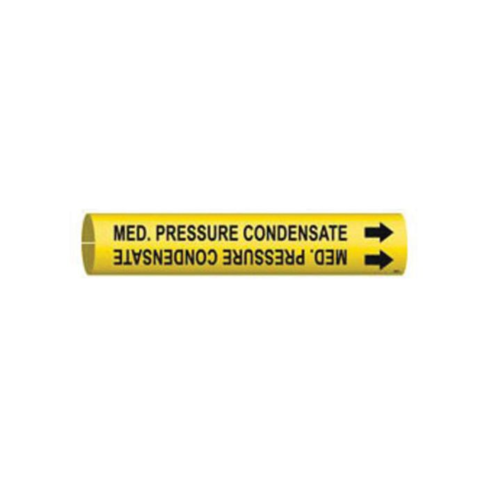 "Med. Pressure Condensate" Pipe Marker