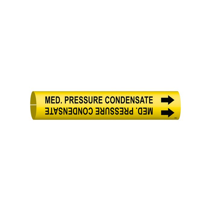 "Med. Pressure Condensate" Pipe Marker