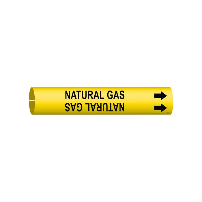 "Natural Gas" Pipe Marker
