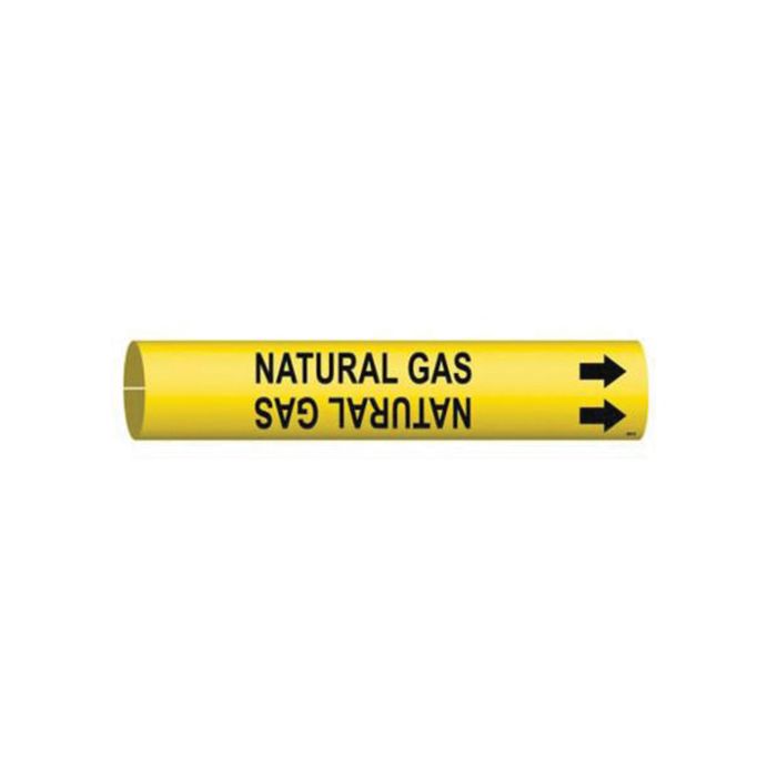 "Natural Gas" Pipe Marker