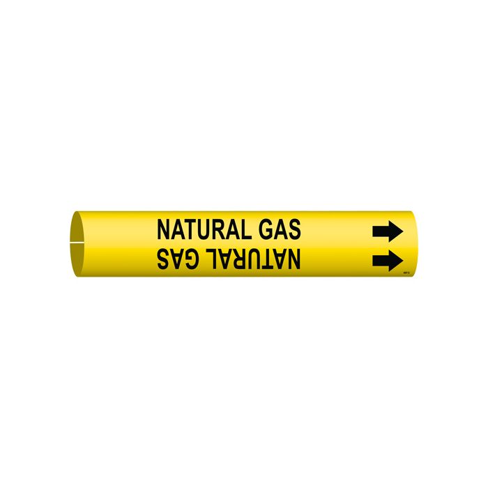 "Natural Gas" Pipe Marker