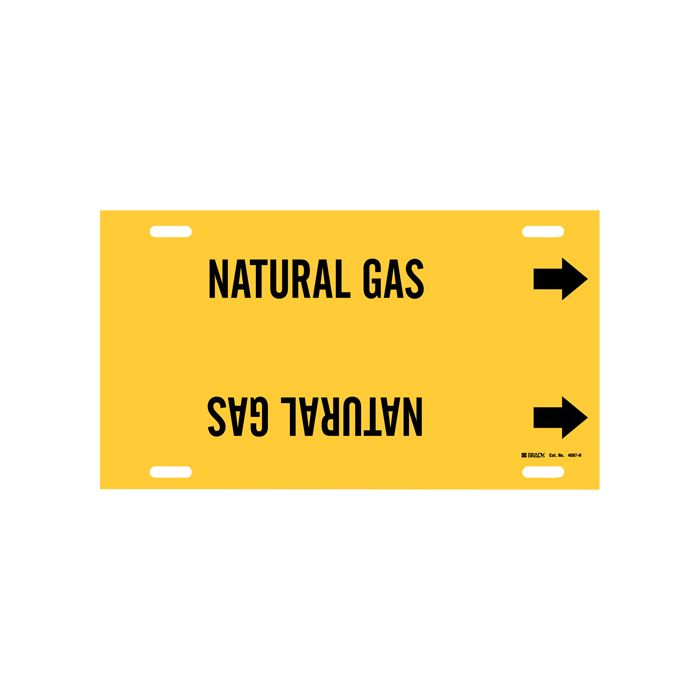 "Natural Gas" Pipe Marker