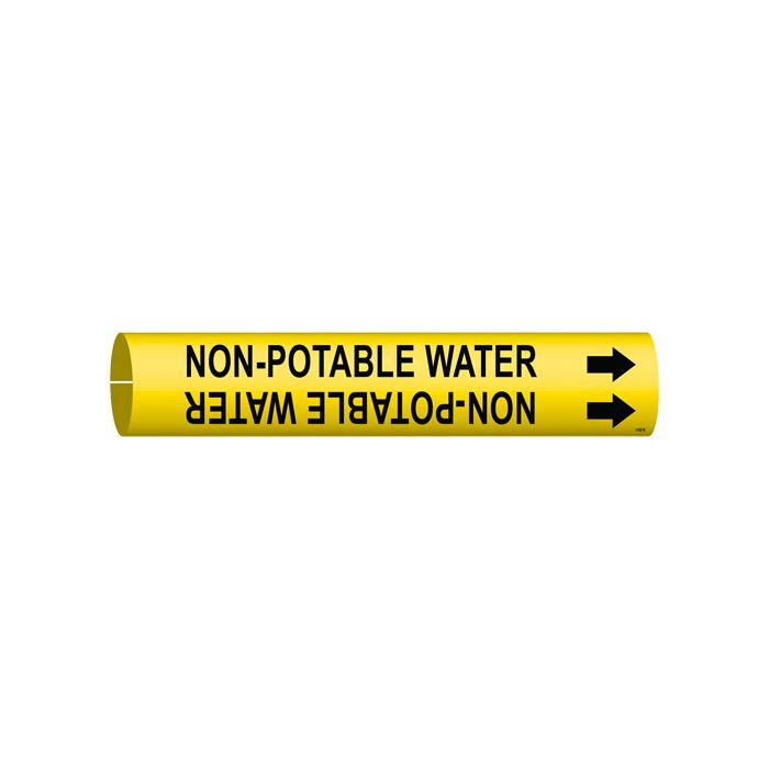 "Non-Potable Water" Pipe Marker