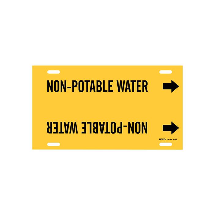 "Non-Potable Water" Pipe Marker