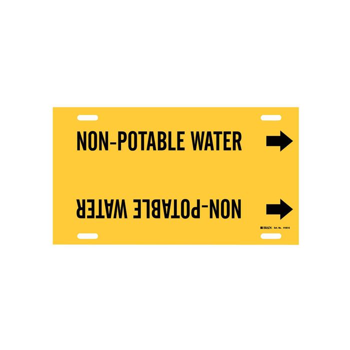 "Non-Potable Water" Pipe Marker