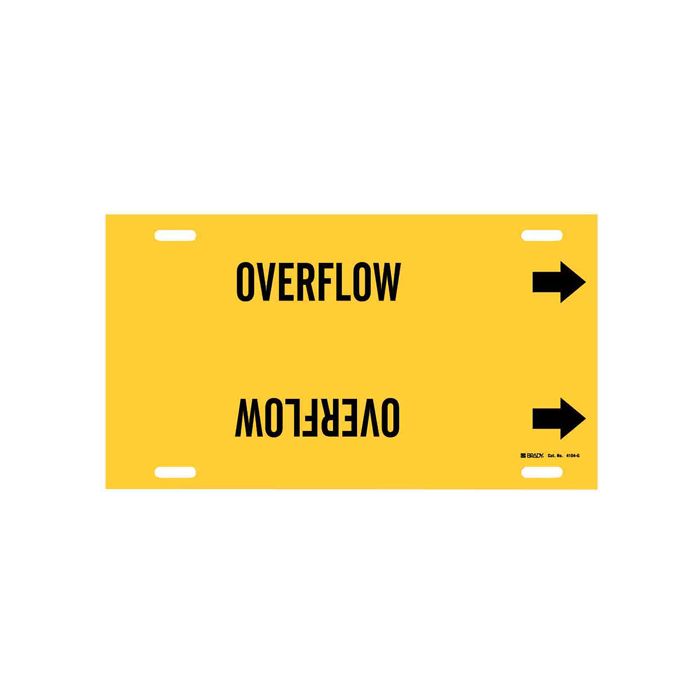 "Overflow" Pipe Marker