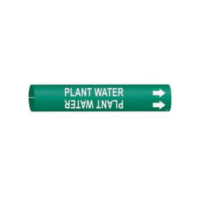 "Plant Water" Pipe Marker