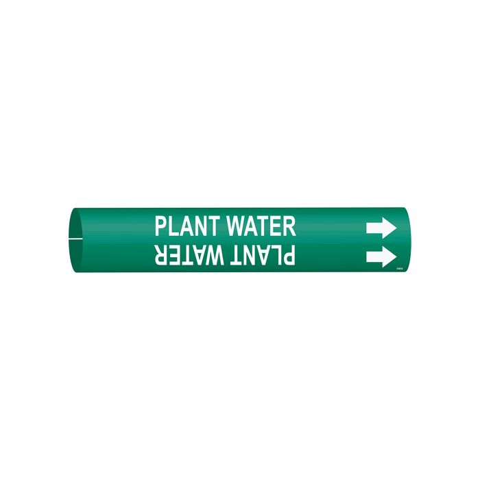 "Plant Water" Pipe Marker