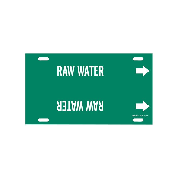"Raw Water" Pipe Marker